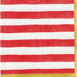 Bold Strokes - Red Luncheon Paper Napkins