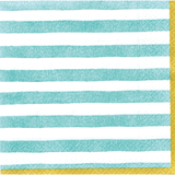 Bold Strokes - Teal Luncheon Paper Napkins