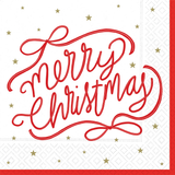 Merry Christmas Charm Paper Luncheon Napkins