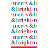 COLORFUL CHRISTMAS GUEST TOWEL