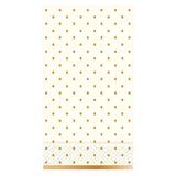 GOLD SWISS DOTS GUEST TOWEL NAPKIN-CREAM
