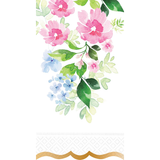 Pretty Florals in Pink and Blue Paper Guest Towels