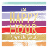 PAINT STUDIO HAPPY HOUR BEVERAGE NAPKIN