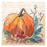 PUMPKIN HARVEST BEVERAGE NAPKIN