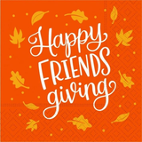 Happy Friendsgiving Paper Cocktail Beverage Napkins