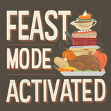 Feast Mode Activated Paper Cocktail Beverage Napkins