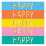 HAPPY HAPPY HAPPY BEVERAGE NAPKIN