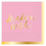 FANFARE PINK BEVERAGE NAPKIN