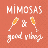 Mimosa And Good Vibes Paper Beverage Napkins
