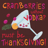 Cranberries Without Vodka Paper Cocktail Beverage Napkins