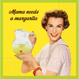 MAMA NEEDS MARGARITA PAPER BEVERAGE NAPKINS