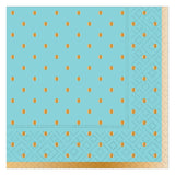 GOLD SWISS DOTS-ROBIN'S EG BEVERAGE NAPKIN