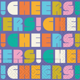 GROOVY VIBES-CHEERS BEVERAGE NAPKIN