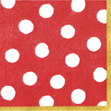 Spot On - Red Beverage Napkins