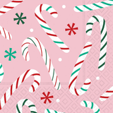 Pink Peppermint Paper Cocktail Beverage Napkins