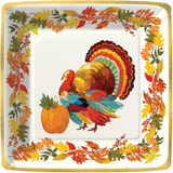 TURKEY GIVE THANKS PAPER DINNER PLATES