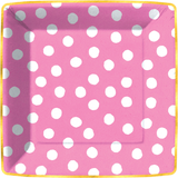 Spot On - Pink Dinner Paper Plates