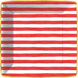 Bold Strokes - Red Dinner Paper Plates