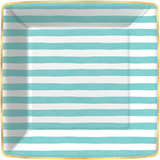 Bold Strokes - Teal Dinner Paper Plates