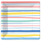 HAPPY STRIPES AND DOTS DESSERT PLATE