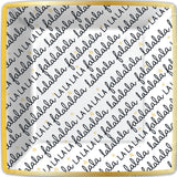 SCRIPT FALALA DESSERT PLATE