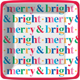 Colorful Christmas Paper Dessert Plates