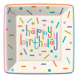 DASHES AND DOTS DESSERT PLATE