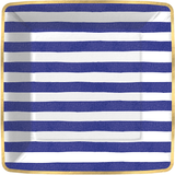 Bold Strokes - Navy Stripe Dessert Paper Plates
