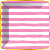 Bold Strokes - Pink Stripe Dessert Paper Plates
