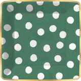 Green Spot-On Paper Dessert Plates