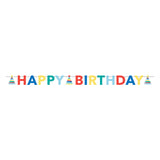 HAPPY PRIMARY COLORS PARTY BANNER