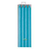 TURQ BLUE RUSTIC TAPERED CANDLES