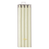 WHITE RUSTIC TAPERED CANDLES