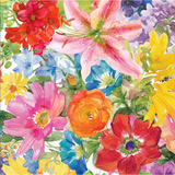 Abundant Floral Paper Luncheon Napkins
