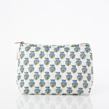 Aqua Block Print Clutch