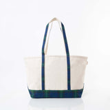 Large Green Plaid Classic Tote