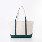 Large Green Plaid Classic Tote