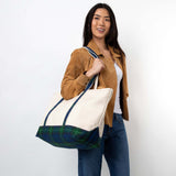 Large Green Plaid Classic Tote