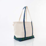Large Green Plaid Classic Tote