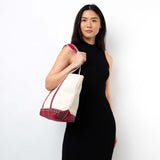 Red Plaid Medium Classic Tote