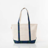 Medium Green Plaid Classic Tote
