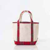 Small Red Plaid Classic Tote
