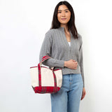 Small Red Plaid Classic Tote