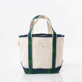 Small Green Plaid Classic Tote