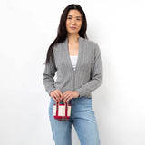Red Plaid Mini Classic Tote