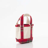 Red Plaid Mini Classic Tote