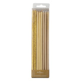 EXTRA LONG STICK CANDLES-SOFT GOLD