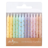 PASTEL PINWHEEL-DOTS STICK CANDLES