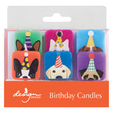 DOGS WITH HATS SCULPTED CANDLE