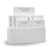 COUPLE 7 TABLET SET - WHITE WITH LINEN HOLDER